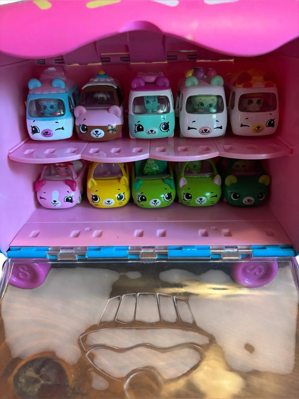 Cutie Cars | bundle Pink Carry Case with Mini Cars - Kids Toys